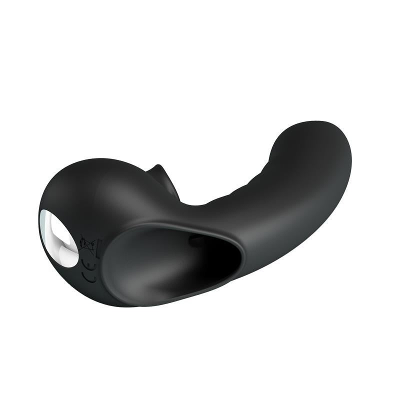 Vibratore da Dito con Lingua Vibrante