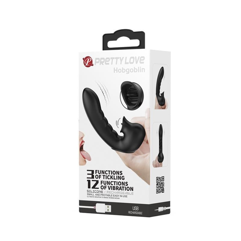 Vibratore da Dito con Lingua Vibrante
