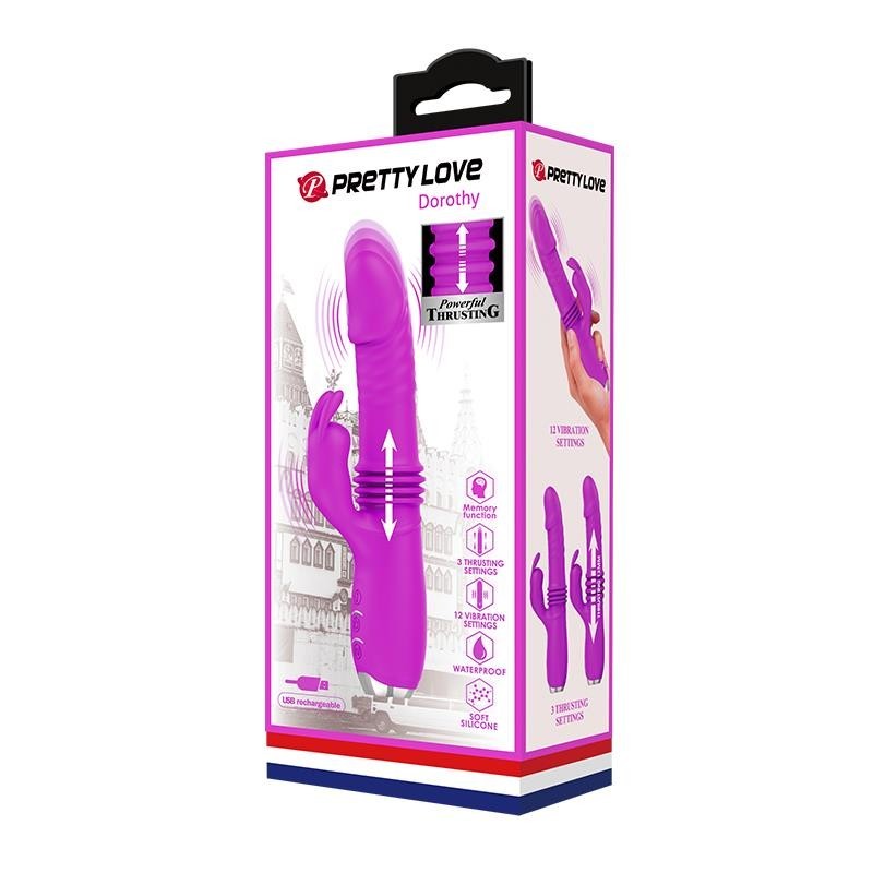Vibratore Rabbit Telescopico 19 cm Dorothy