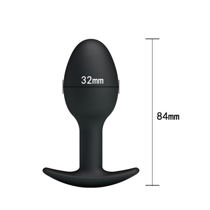 Plug Anale con Sfera Interna 8 cm