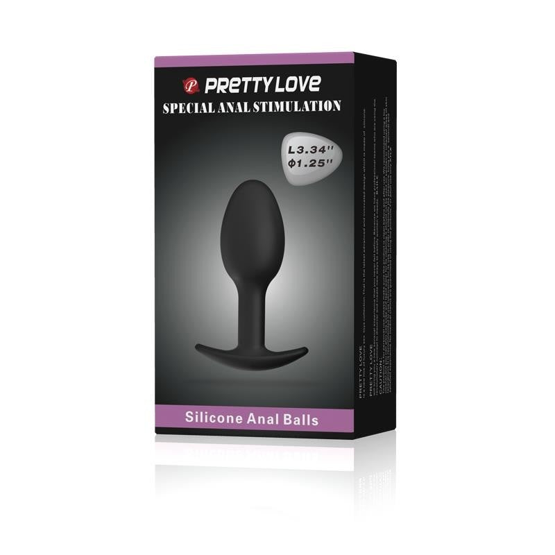 Plug Anale con Sfera Interna 8 cm