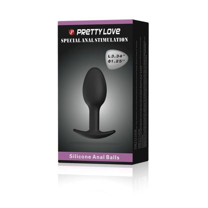 Plug Anale con Sfera Interna 8 cm