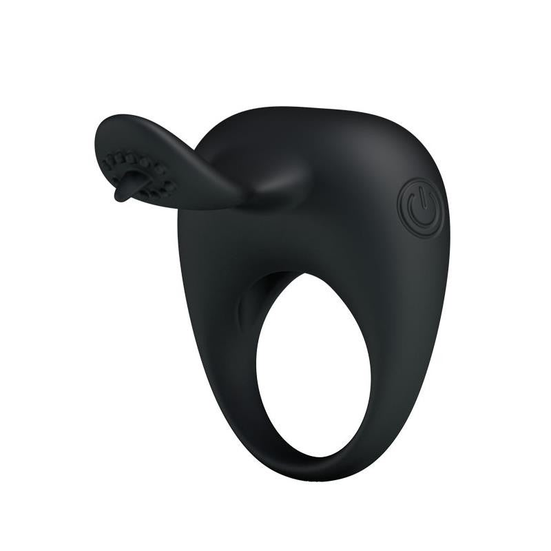 Anello Vibrante Silicone Tonguo Nero