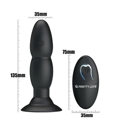 Plug Anale Vibrante e Rotante Wireless 13 cm Usb
