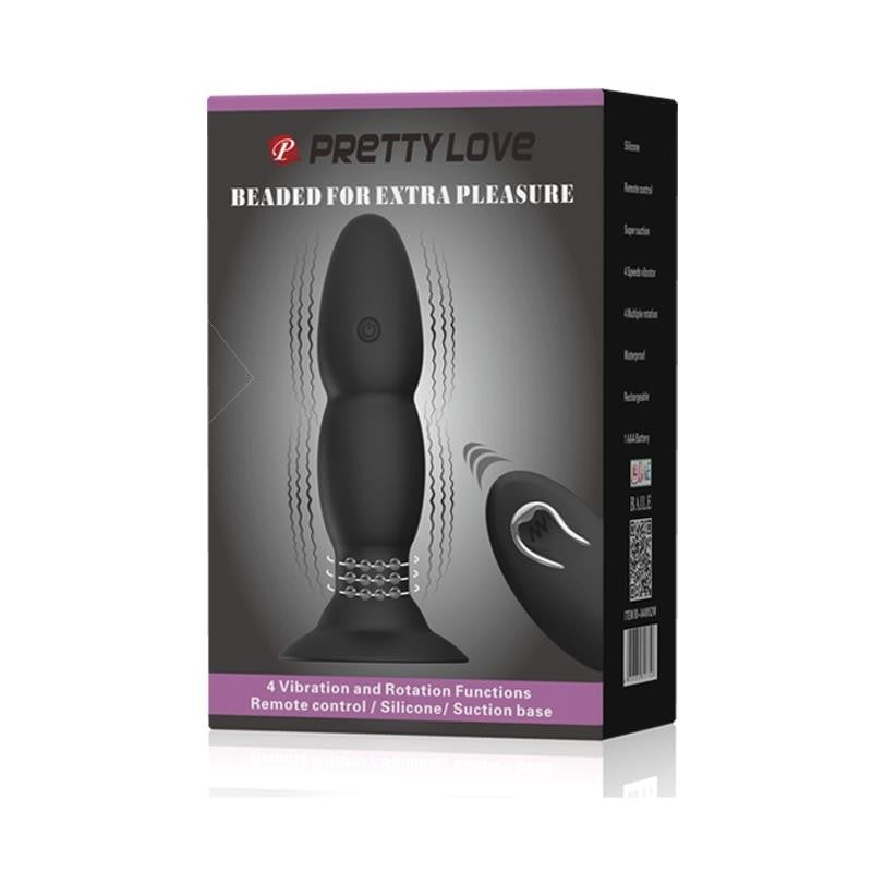 Plug Anale Vibrante e Rotante Wireless 13 cm Usb