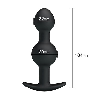 Plug Anale con Sfere Interne 10 cm