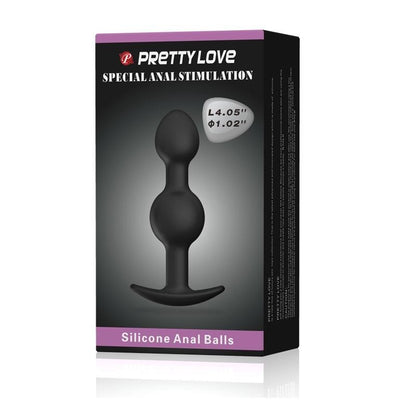 Plug Anale con Sfere Interne 10 cm