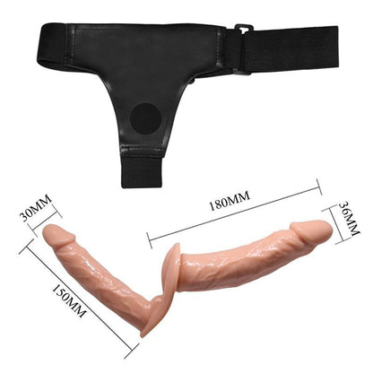 Strap-on Doppio Realistico 18 cm Ultra