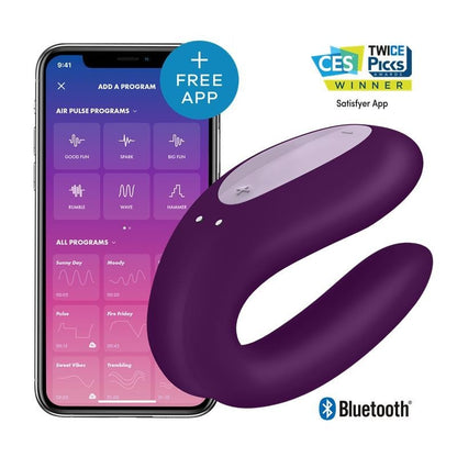 Vibratore Per Coppia Satisfyer Double Joy Viola