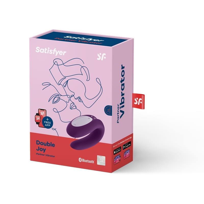 Vibratore Per Coppia Satisfyer Double Joy Viola