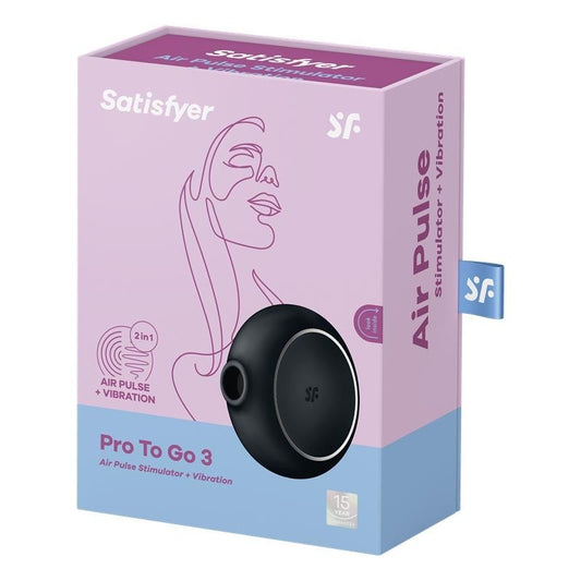 Succhia Clitoride Satisfyer Pro to Go 3 Nero