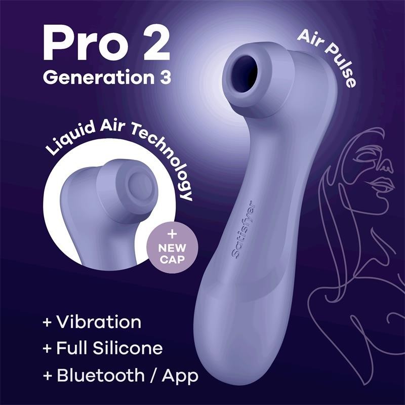 Succhia Clitoride con App Satisfyer Pro 2 Gen 3 Viola