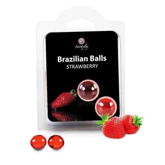 Palline Brasiliane Fragola 2 pz