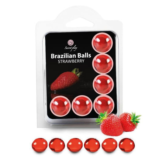 Palline Brasiliane Fragola 6 pz