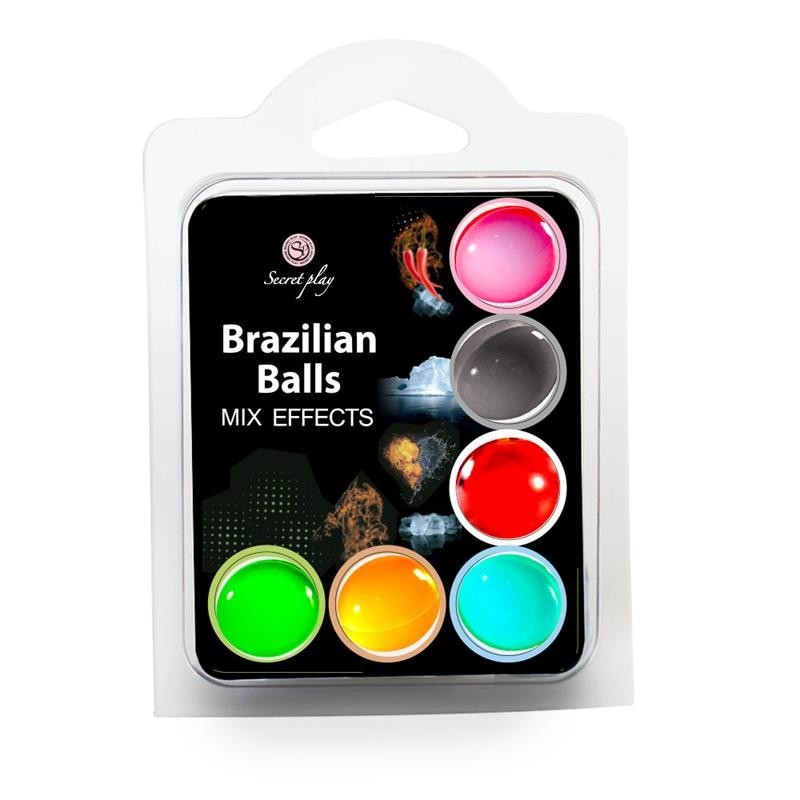 Palline Brasiliane Effetti Misti 6 Pz