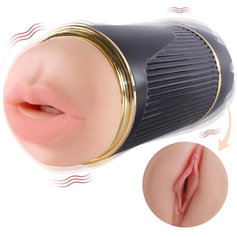 Vagina Vibrante e Bocca 21 cm Kay
