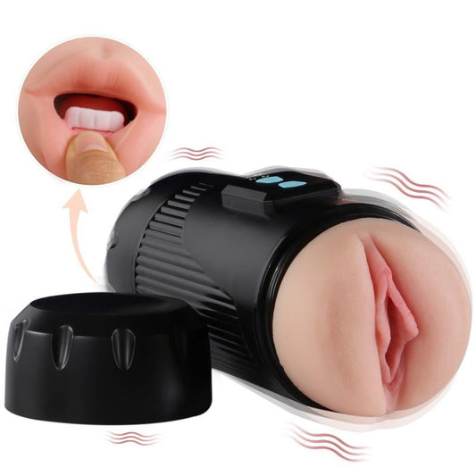 Vagina Vibrante e Bocca 21 cm Kay
