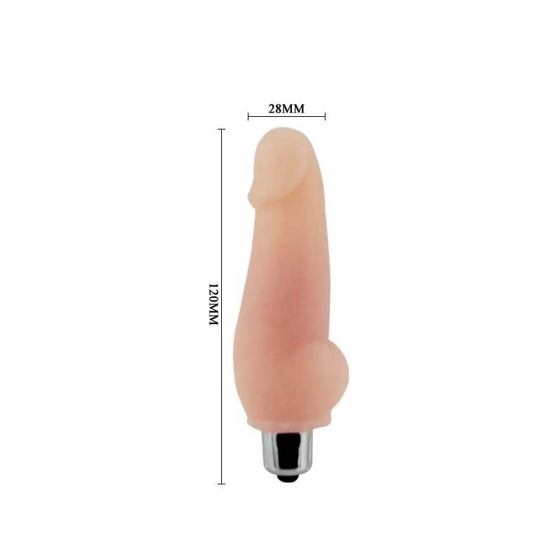 Piccolo Vibratore Realistico 12 cm Flesh