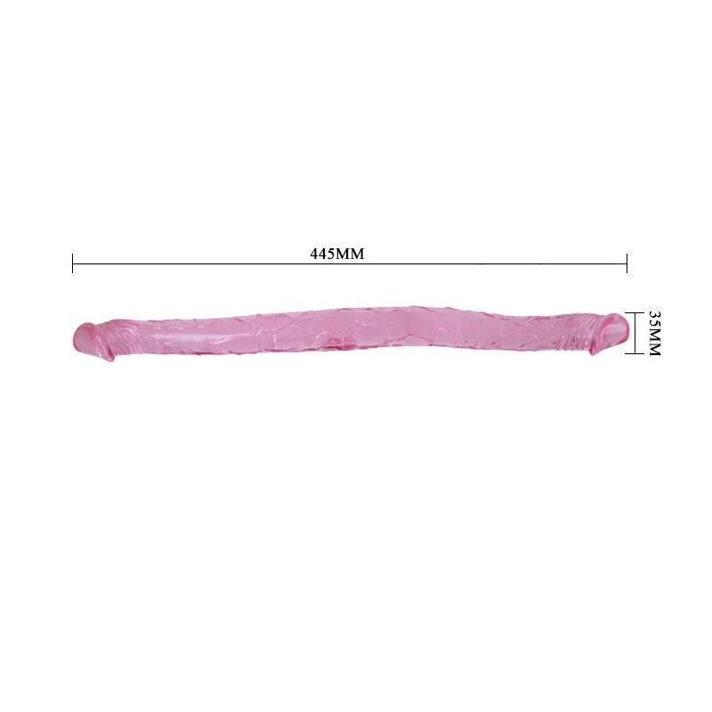 Dildo Doppio Realistico 44 cm Pink