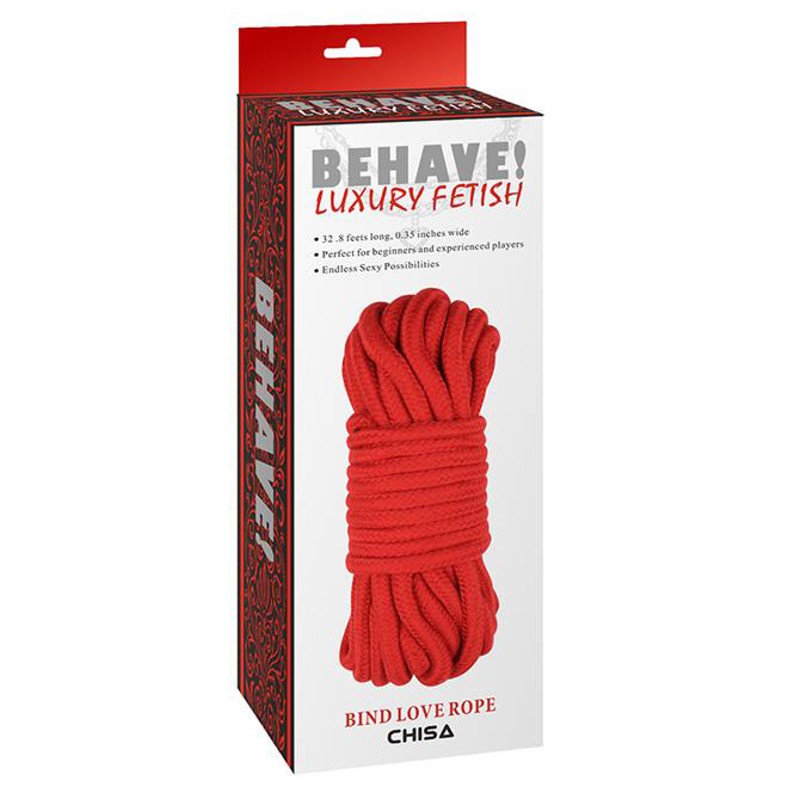 Corda Bondage 10 Mt Cotone Rossa