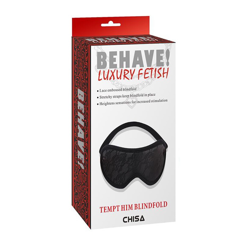 Mascherina Oscurante Bondage Pizzo