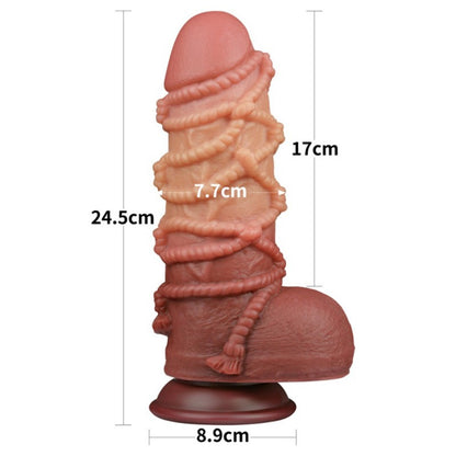 Dildo Largo 24 cm Silicone Rope 9