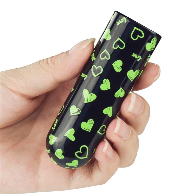 Mini Vibratore 8 cm Usb Glow Heart