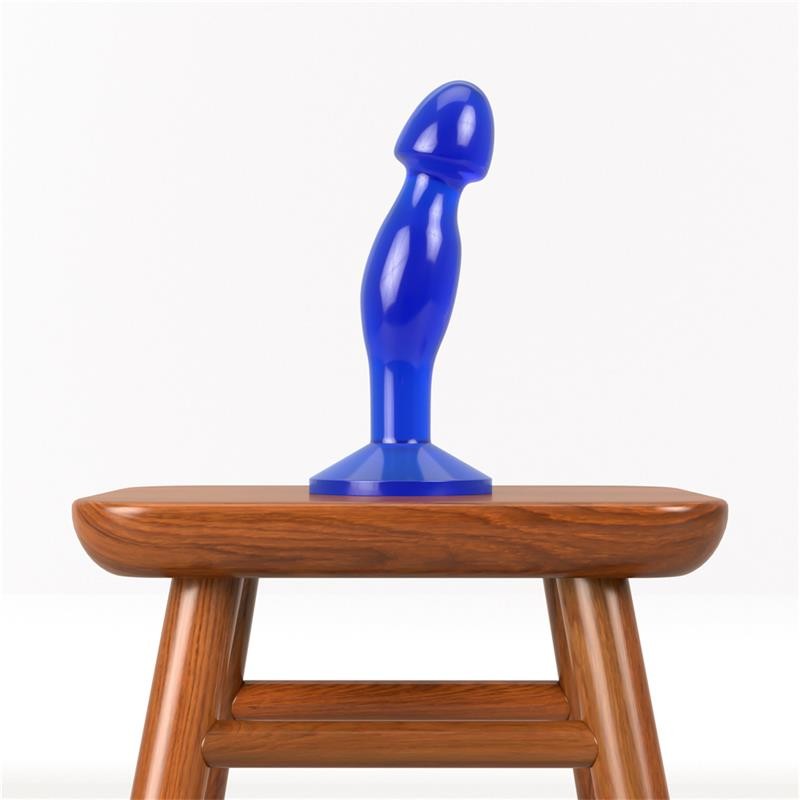 Dildo Anale Trasparente 16 cm Blu