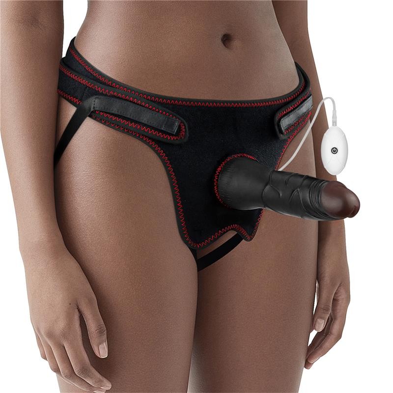 Strapon Vibrante 19 cm Nero Ingen