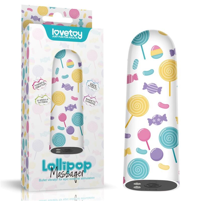Mini Vibratore 8 cm Usb Lollipop