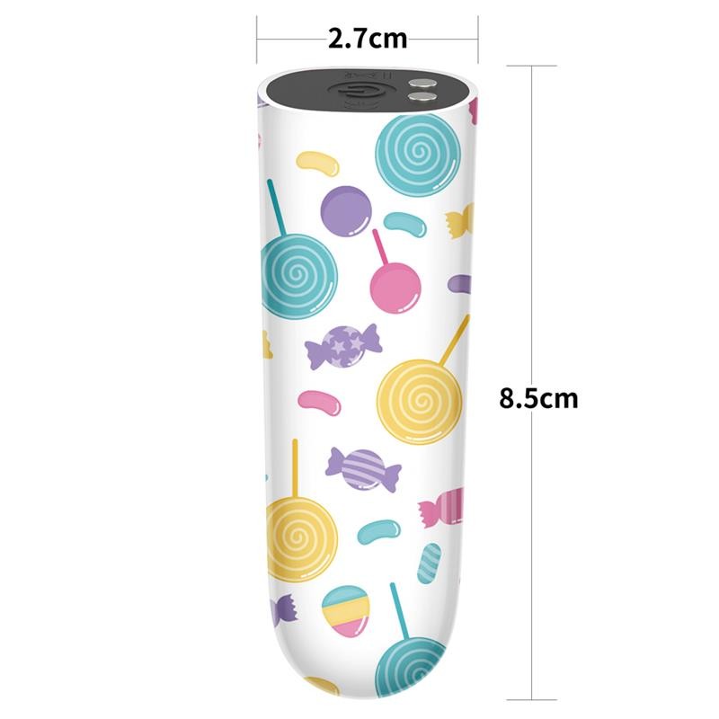 Mini Vibratore 8 cm Usb Lollipop