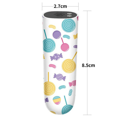 Mini Vibratore 8 cm Usb Lollipop