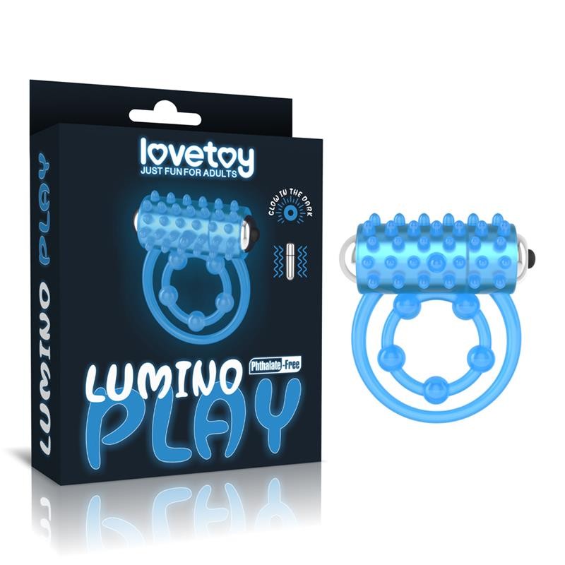 Anello Vibrante Doppio Lumino Blue