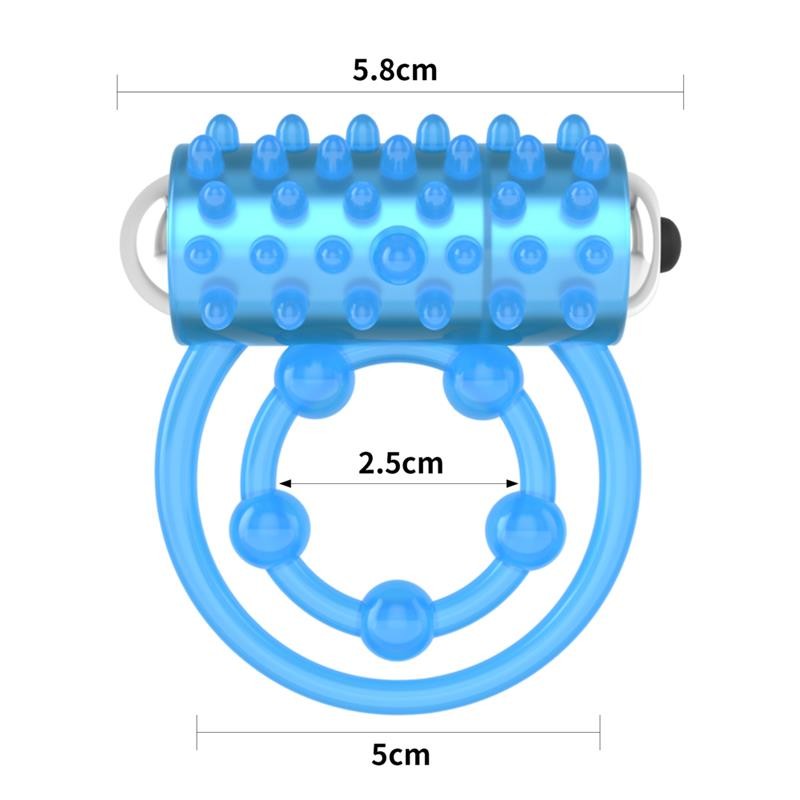 Anello Vibrante Doppio Lumino Blue