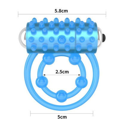 Anello Vibrante Doppio Lumino Blue