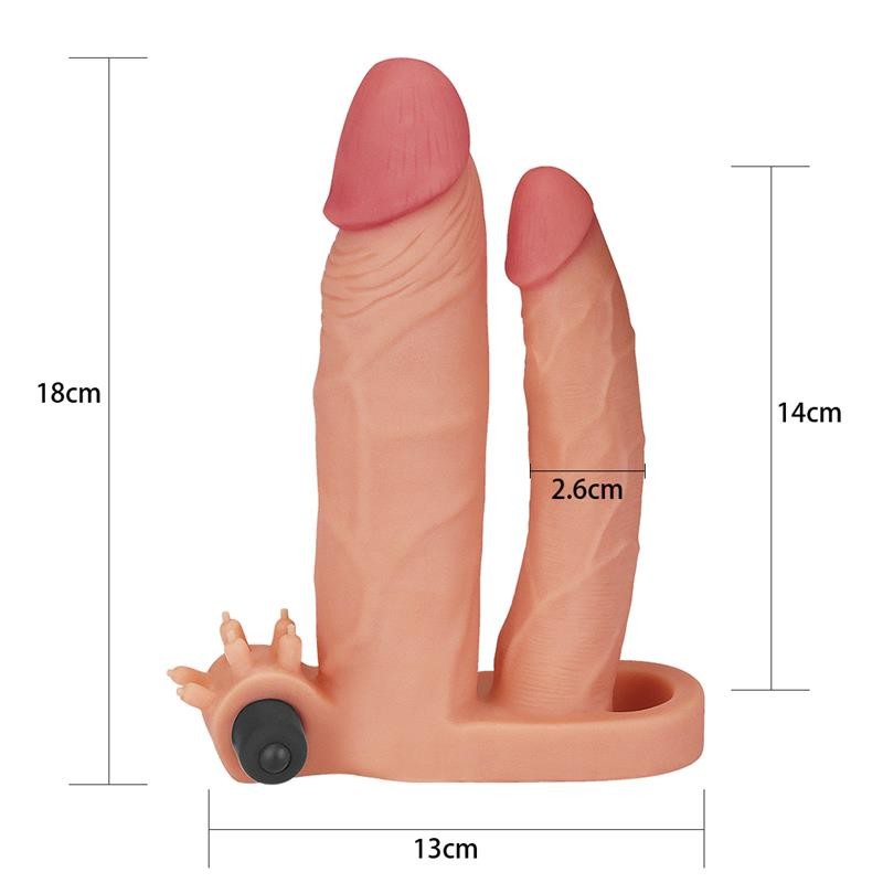 Guaina Vibrante con Dildo Anale
