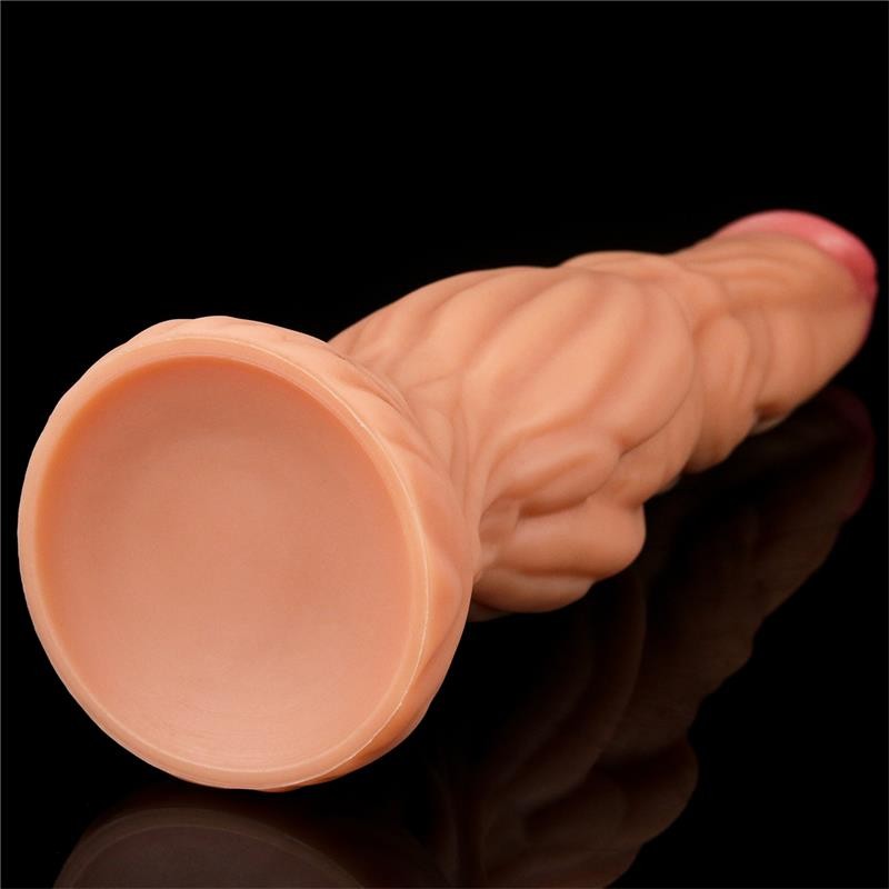 Dildo Bizarre 24 cm Silicone Platinum