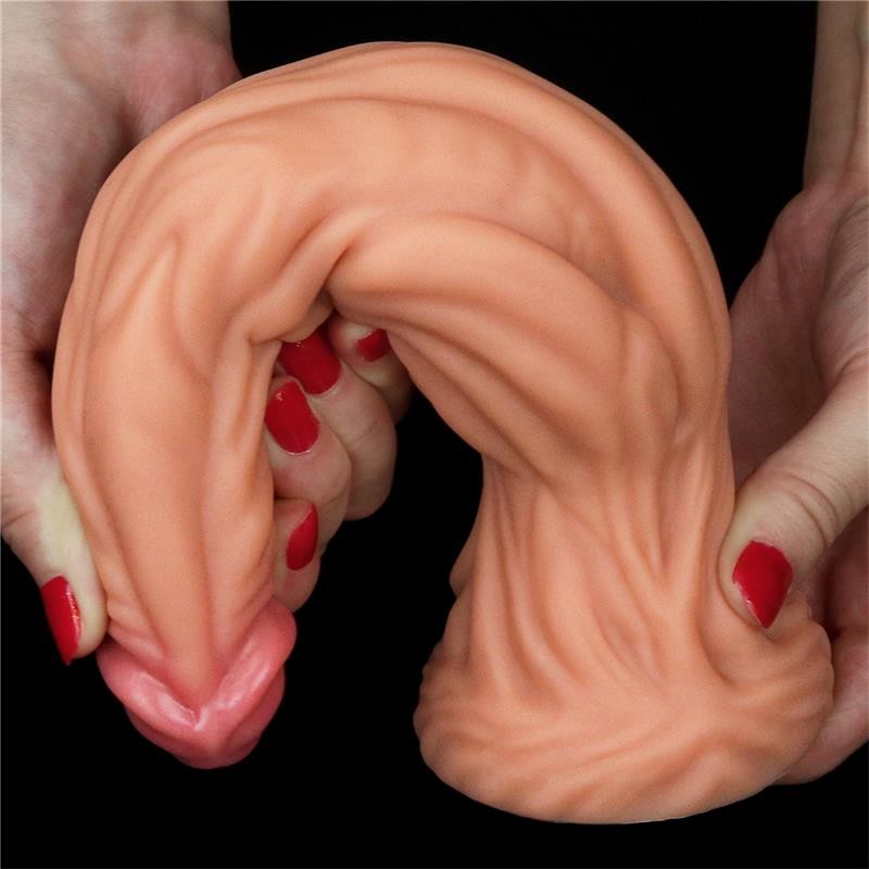 Dildo Bizarre 24 cm Silicone Platinum