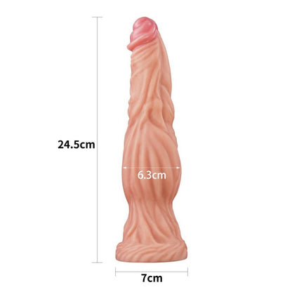 Dildo Bizarre 24 cm Silicone Platinum