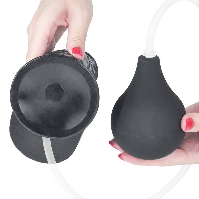 Dildo Eiaculante 25 cm Nero Squirting 10