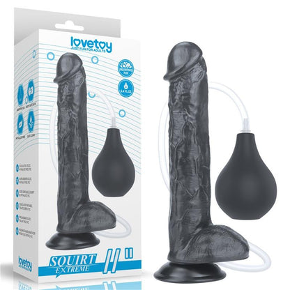 Dildo Eiaculante 27 cm Nero Squirting 11