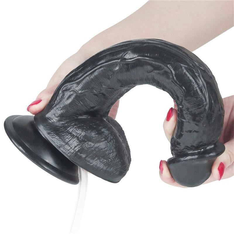 Dildo Eiaculante 27 cm Nero Squirting 11