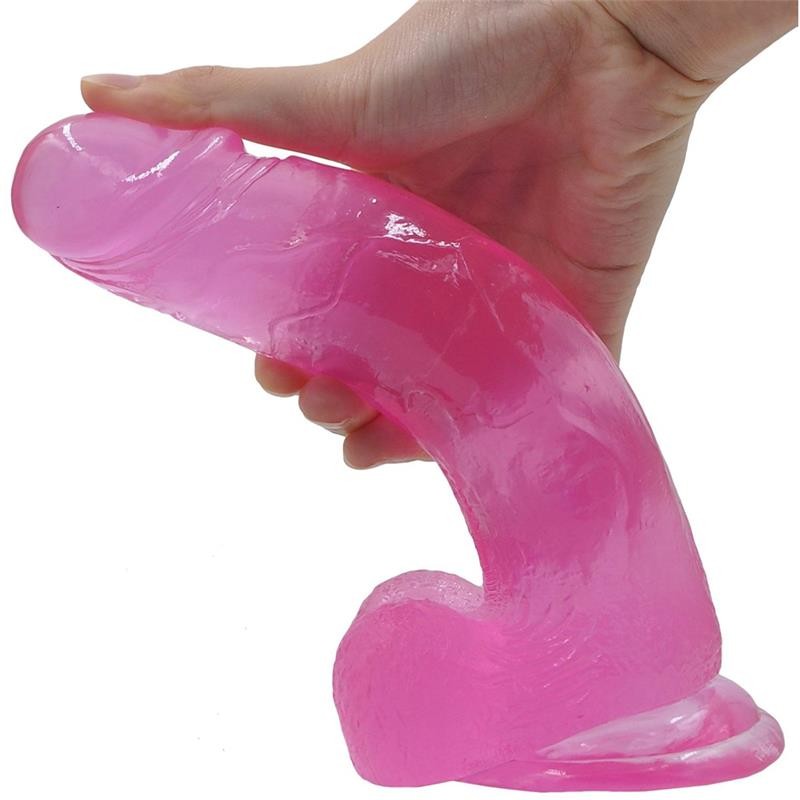 Dildo Jelly 20 cm Studs 8 Fucsia