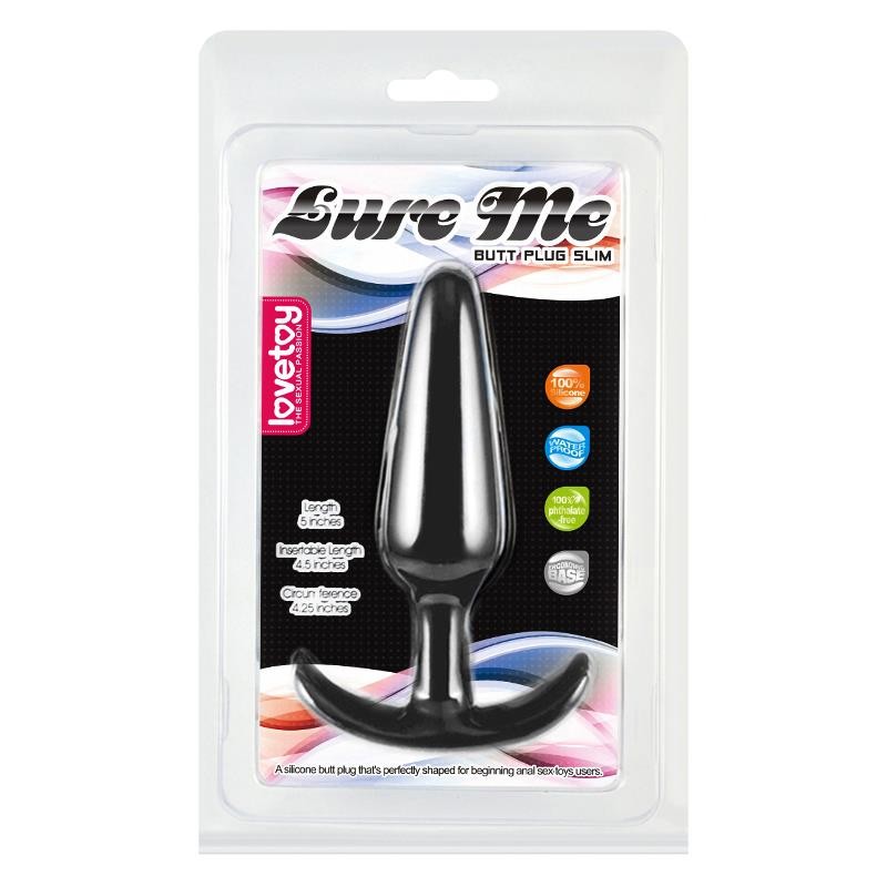 Plug Anale Indossabile 10 cm Lure Nero S