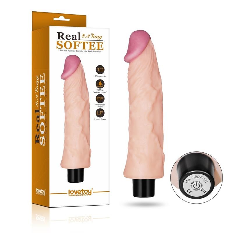 Vibratore Realistico 22 cm Softee 8,3 Flesh