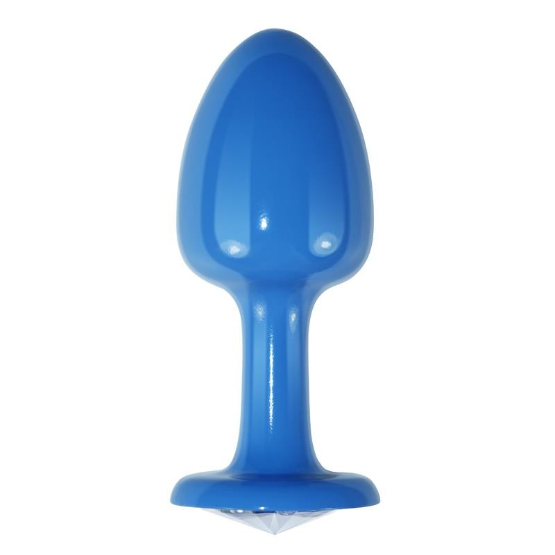 Gioiello Anale Blu Brillante Bianco