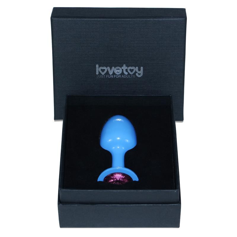 Gioiello Anale Blu Brillante Rosa