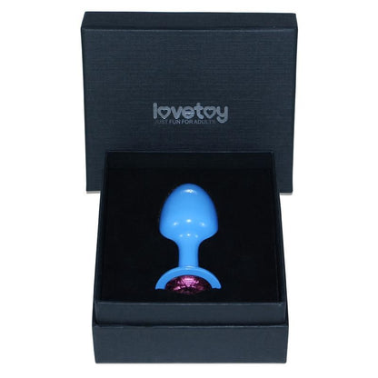Gioiello Anale Blu Brillante Rosa