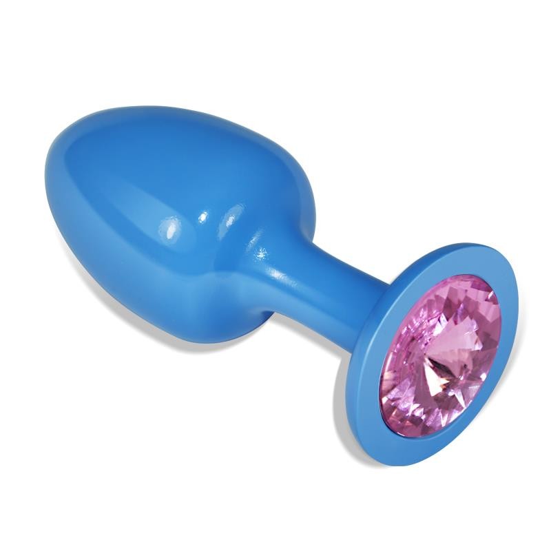 Gioiello Anale Blu Brillante Rosa