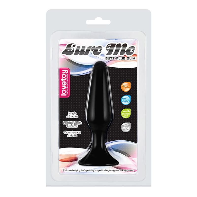 Plug Anale 12 cm Lure Nero L